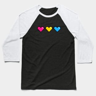 Pansexual Hearts Pride Baseball T-Shirt